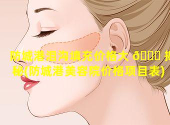 防城港泪沟填充价格大 🐅 揭秘(防城港美容院价格项目表)